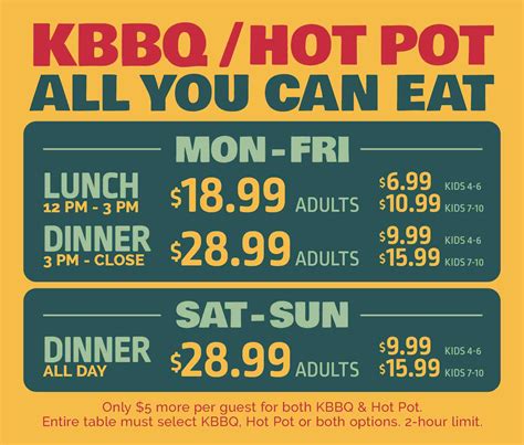 Prices and hours .
